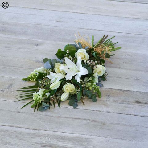 Funeral Florist’s Choice Pure White Sheaf