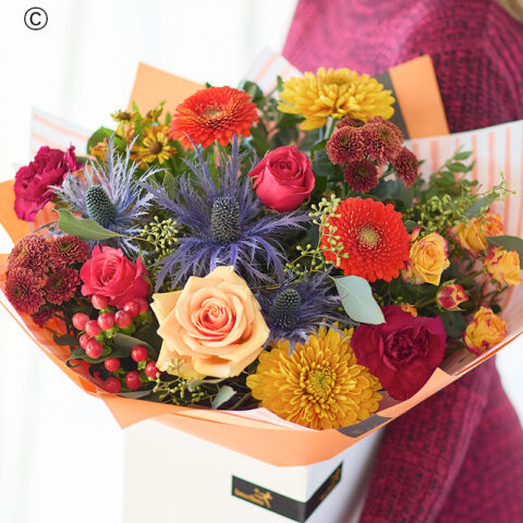 Florist’s Choice Autumn The Golden Hour Hand-tied
