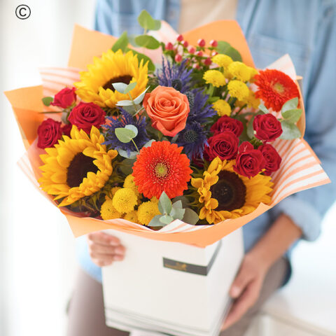 Florist’s Choice Autumn The Sunflower Celebration Hand-tied
