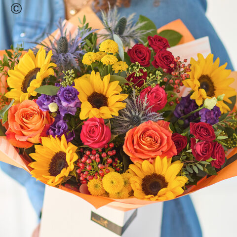 Florist’s Choice Autumn The Sunflower Carnival Hand-tied